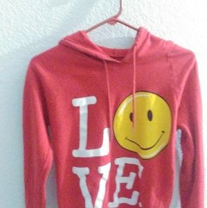 Red emoji hoodie